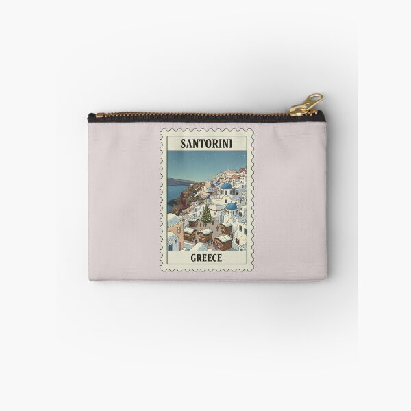 Item preview, Vintage santorini greece christmas stamp designed and sold by allaboutstamps.