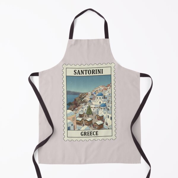 Item preview, Vintage santorini greece christmas stamp designed and sold by allaboutstamps.