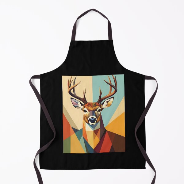 Item preview, Geometric Buck Portrait designed and sold by DelynCreates.