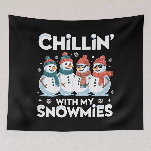Item preview, Chillin’ With My Snowmies Funny Christmas Snowmen designed and sold by FreshVibe Prints.
