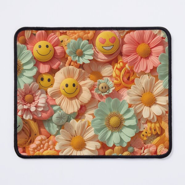 Item preview, Happy Flower Collage – Dopamine Aesthetic Floral Design designed and sold by QubZone.