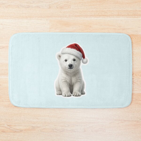 Item preview, Cute polar bear baby in a snowy setting designed and sold by DAGHO.