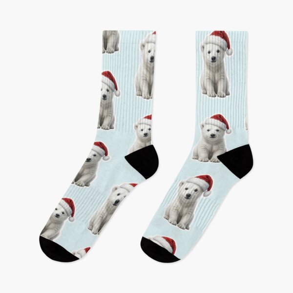 Item preview, Cute polar bear baby in a snowy setting designed and sold by DAGHO.