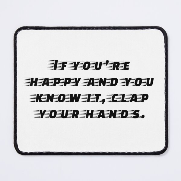 Item preview, If You’re Happy and You Know It – Speed Line Typography designed and sold by Bellassi.