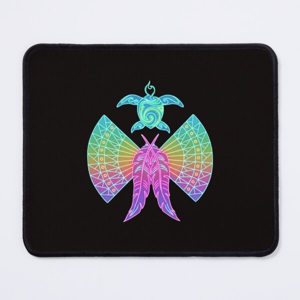 Item preview, Neon Tribal Turtle Feather Mandala designed and sold by Color for Balance .