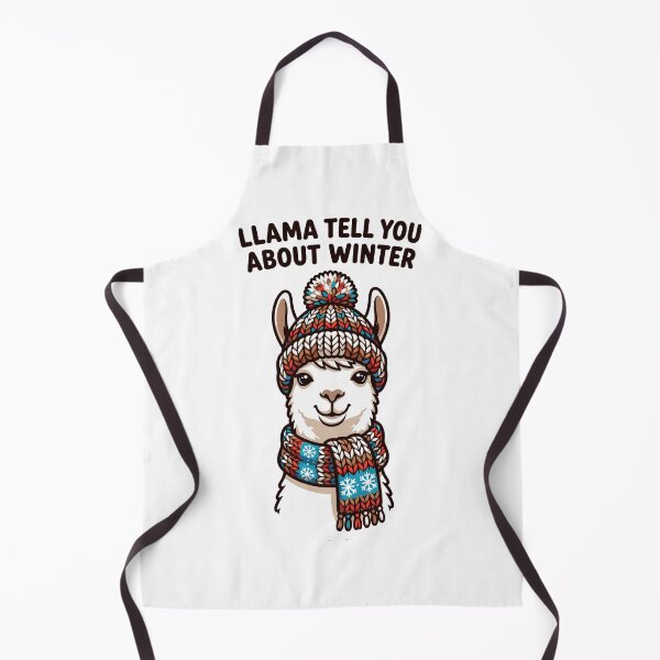 Artikelvorschau, Ein Lama erzählt dir vom Winter. Süßes Lama entworfen und verkauft von Quillway.