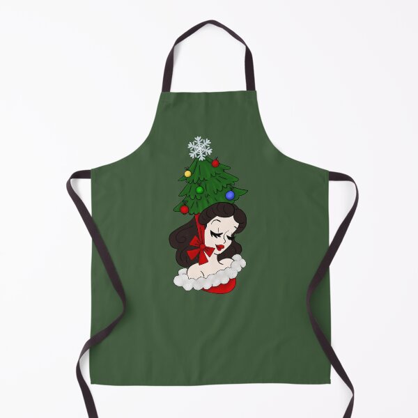 Item preview, Vintage Woman with Christmas Tree Hat designed and sold by AnnabethQuinn.