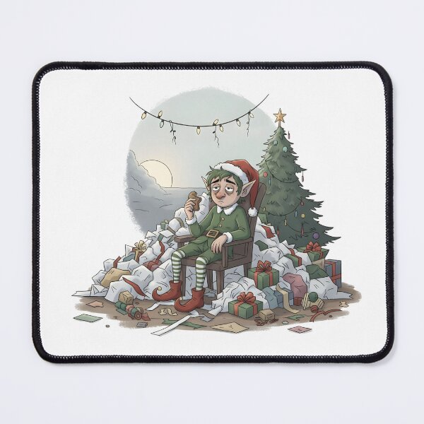 Item preview, Tired Christmas Elf After Party designed and sold by ReykorShop.
