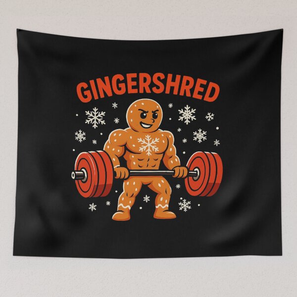 Item preview, Sweet Gains  | Funny Gingerbread Christmas Workout T-Shirt designed and sold by DailyDrivesct.
