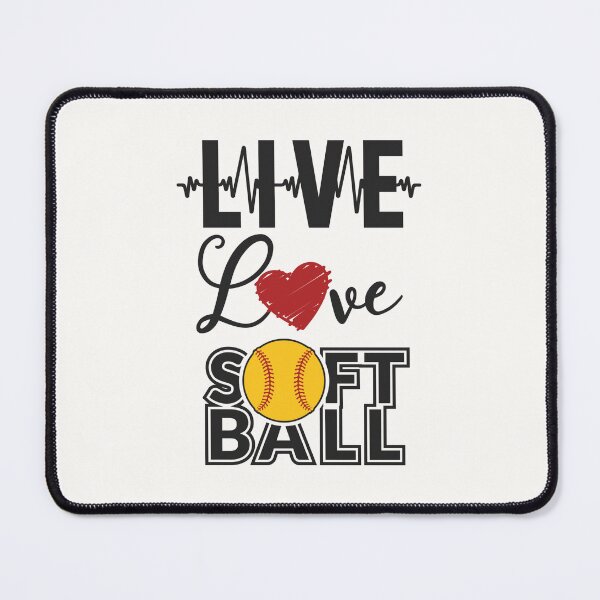 Item preview, Live, Love Softball: Apparel & Home Decor designed and sold by Compass and a Camera.