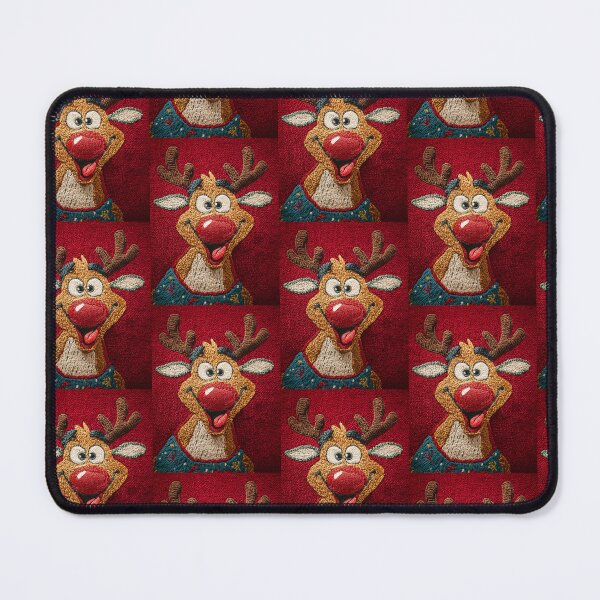 Item preview, Festive Reindeer Needlework – Whimsical Holiday Embroidery Illustration designed and sold by MiraLumeStudio.