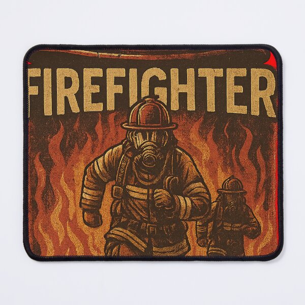 Item preview, RUNNING FIREFIGHTER designed and sold by HaarlemPinupParadise.