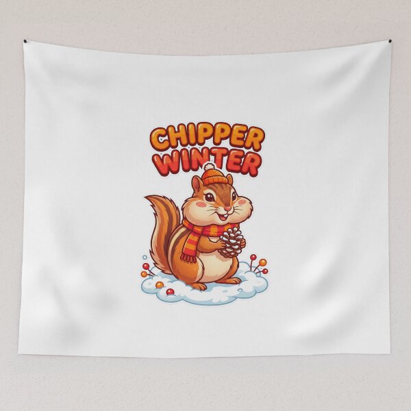 Item preview, CHIPPER WINTER Cute Chipmunk designed and sold by Quillway.