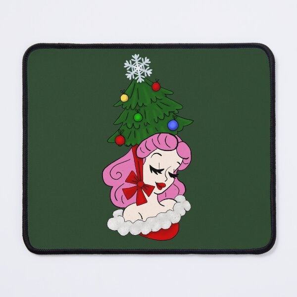 Item preview, Vintage Woman with Christmas Tree Hat designed and sold by AnnabethQuinn.