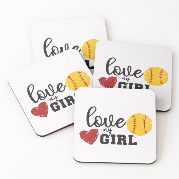 Item preview, Love My Girl: Softball Apparel and Home Decor designed and sold by Compass and a Camera.