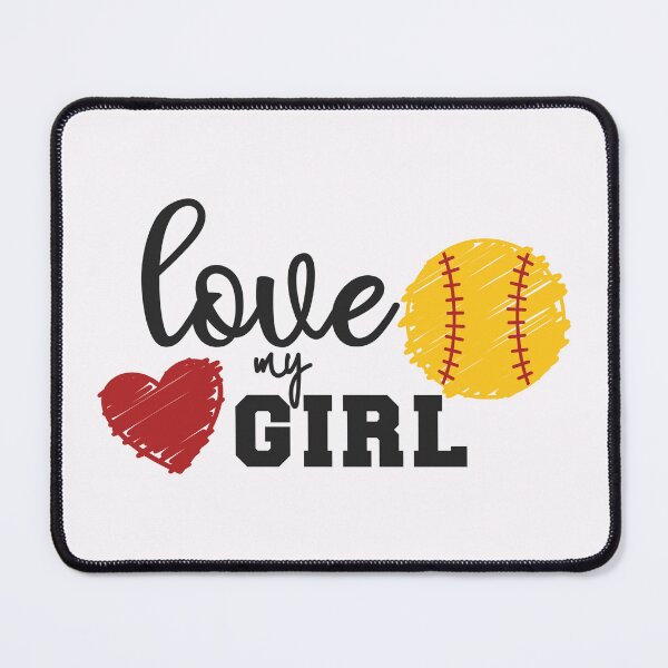 Item preview, Love My Girl: Softball Apparel and Home Decor designed and sold by Compass and a Camera.