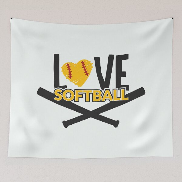 Item preview, Love Softball: Stylish Apparel and Home Décor designed and sold by Compass and a Camera.
