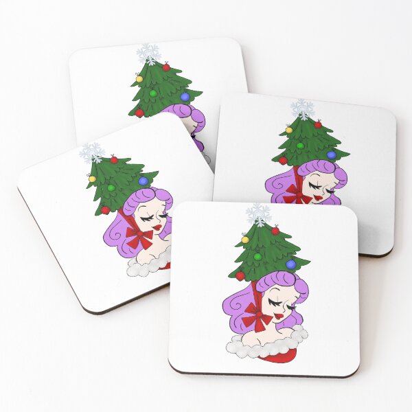 Item preview, Vintage Woman with Christmas Tree Hat designed and sold by AnnabethQuinn.