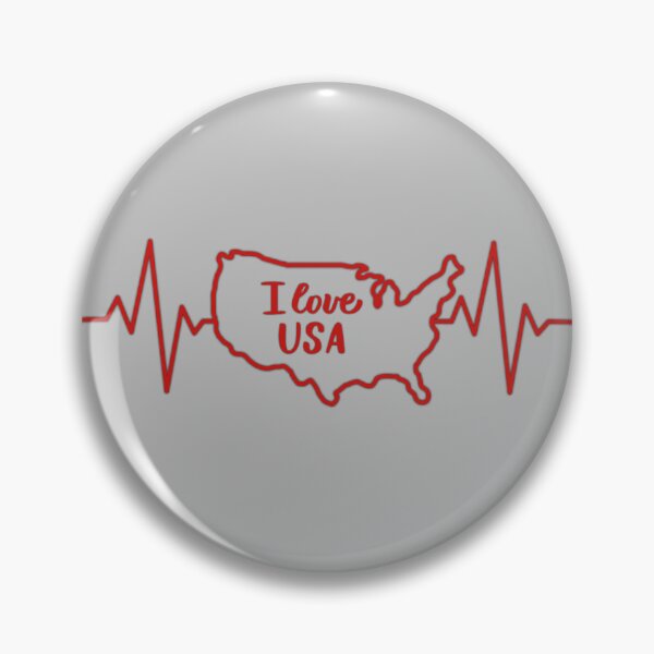 Item preview, Heartbeat of America – Patriotic USA Map Design designed and sold by mashmosh.
