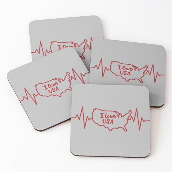 Item preview, Heartbeat of America – Patriotic USA Map Design designed and sold by mashmosh.