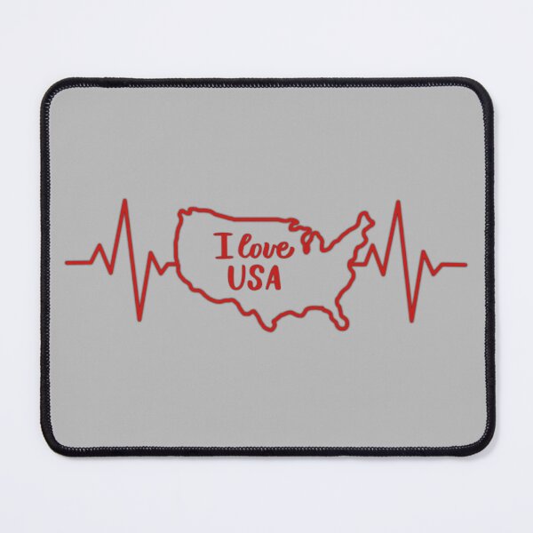 Item preview, Heartbeat of America – Patriotic USA Map Design designed and sold by mashmosh.
