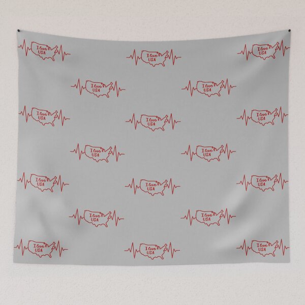 Item preview, Heartbeat of America – Patriotic USA Map Design designed and sold by mashmosh.