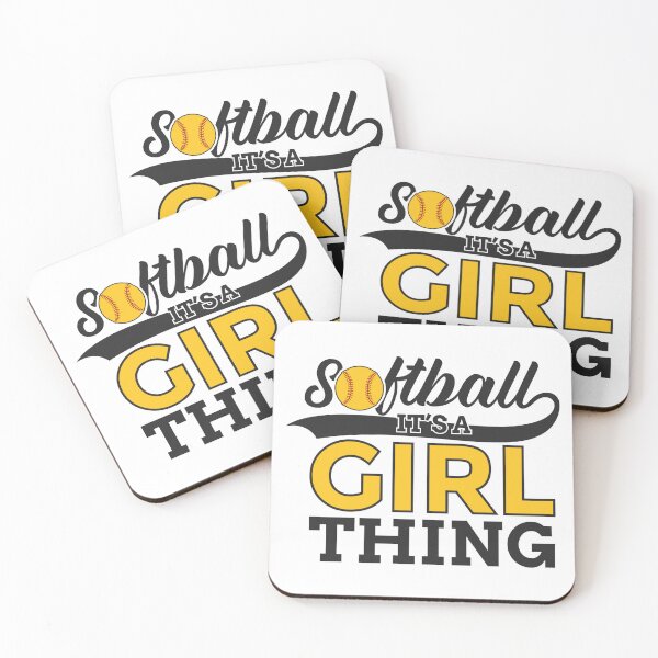 Item preview, Softball: It's a Girl Thing - Apparel & Home Décor  designed and sold by Compass and a Camera.
