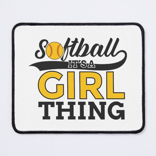 Item preview, Softball: It's a Girl Thing - Apparel & Home Décor designed and sold by Compass and a Camera.