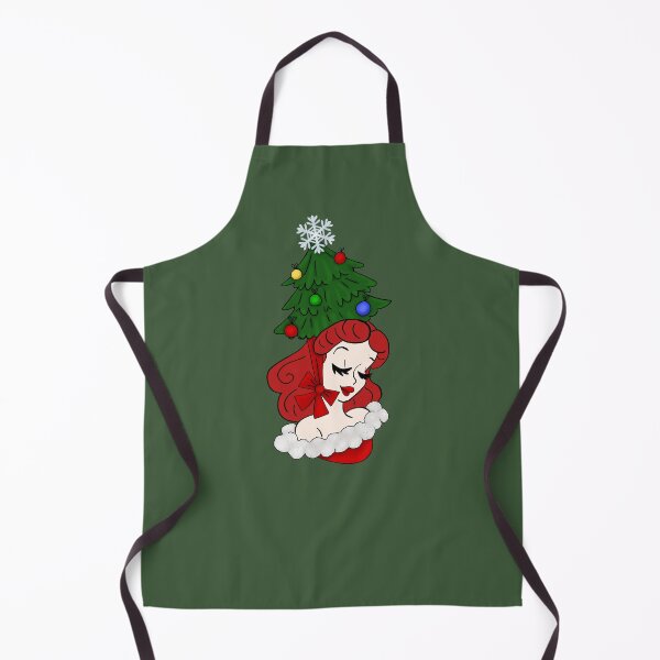 Item preview, Vintage Woman with Christmas Tree Hat designed and sold by AnnabethQuinn.