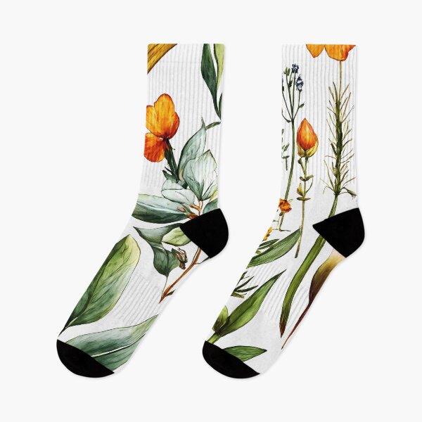 Item preview, Botanical Watercolor Print – Seamless Floral Illustration designed and sold by soulfulpalette.