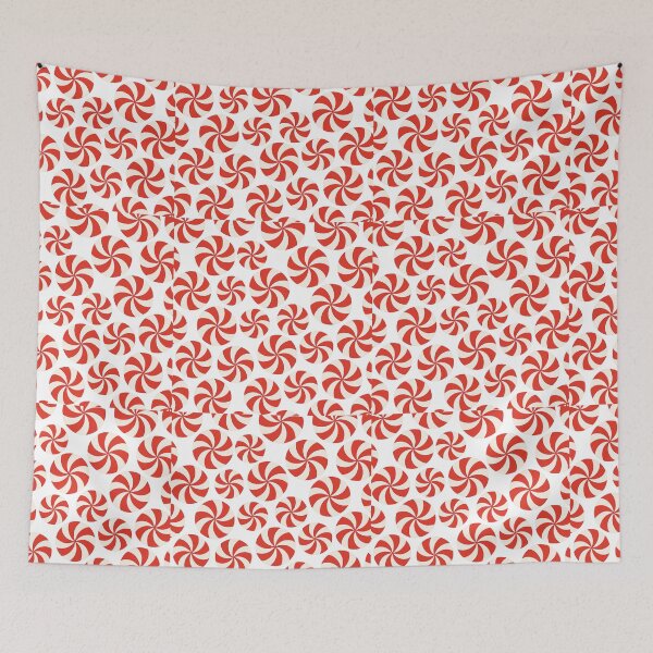 Item preview, Peppermint Candy Pattern Christmas White - Holiday Swirls designed and sold by PunchDrop.
