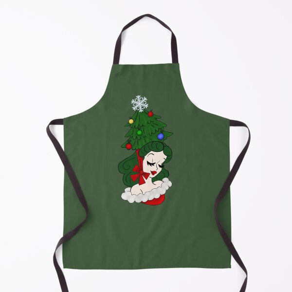 Item preview, Vintage Woman with Christmas Tree Hat designed and sold by AnnabethQuinn.