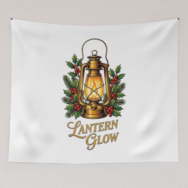 Item preview, LANTERN GLOW Vintage Winter Lantern designed and sold by Quillway.