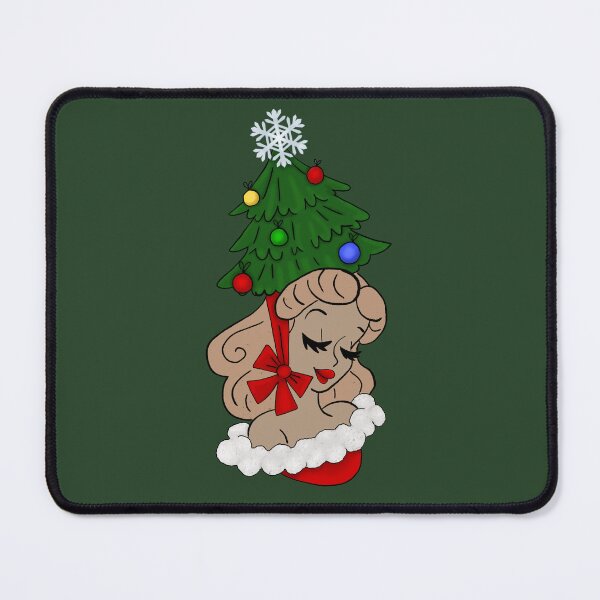 Item preview, Vintage Woman with Christmas Tree Hat designed and sold by AnnabethQuinn.