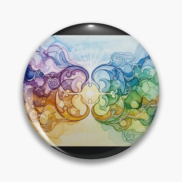 Item preview, Unity Consciousness - Colorful Abstract Watercolor Energy Art designed and sold by JaneMcCarthyDNA.