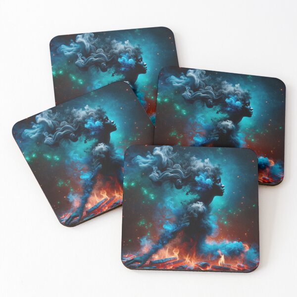 Item preview, Emberborn Goddess – Cosmic Smoke Spirit designed and sold by My3LittleBirds.