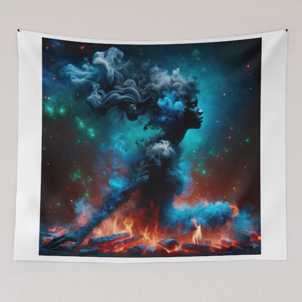Item preview, Emberborn Goddess – Cosmic Smoke Spirit designed and sold by My3LittleBirds.