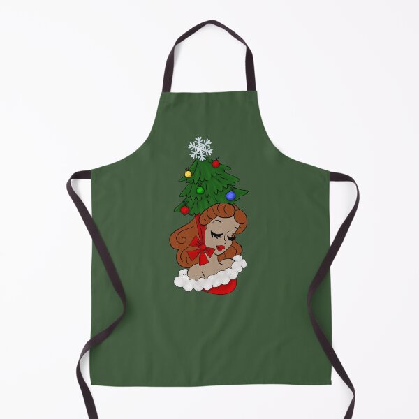 Item preview, Vintage Woman with Christmas Tree Hat designed and sold by AnnabethQuinn.