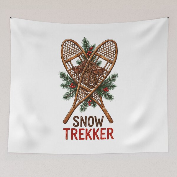 Item preview, SNOW TREKKER Vintage Snowshoes designed and sold by Quillway.