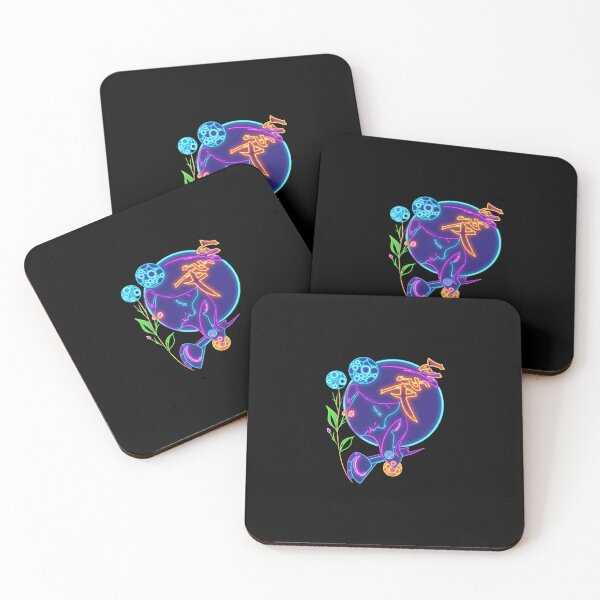 Item preview, Neon Dreamer Girl Botanical Symbol designed and sold by Color for Balance .