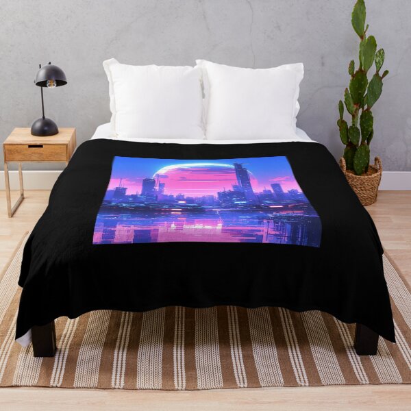Item preview, Lonely Cyberpunk city view designed and sold by SMARTKIT DESIGNAGENCY.