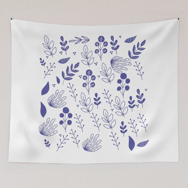 Item preview, Blue Floral Pattern designed and sold by Jamildesign.
