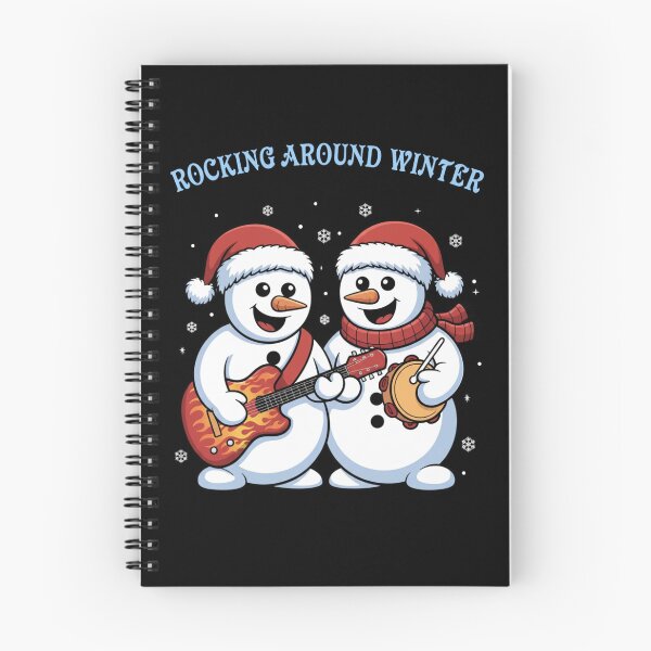 Item preview, Rocking Around Winter Snowman Band Classic T-Shirt,Festive Snowmen Jamming in Winter Classic T-Shirt designed and sold by PrintMod.