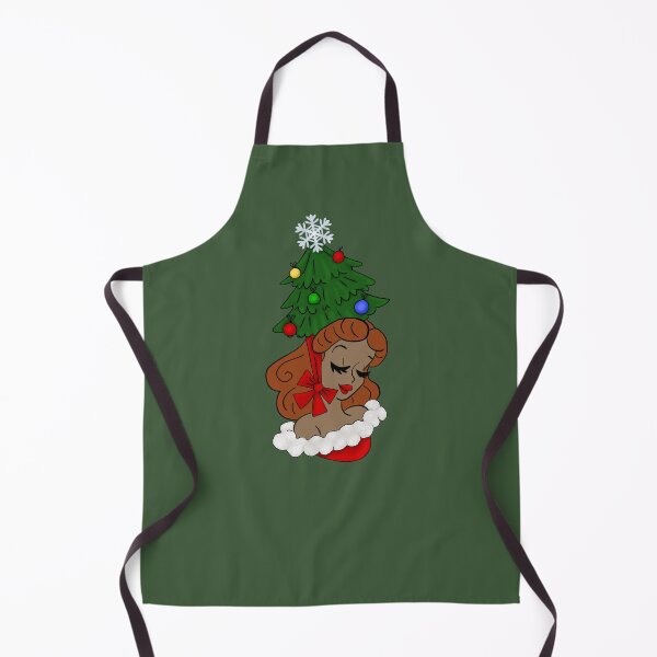 Item preview, Vintage Woman with Christmas Tree Hat designed and sold by AnnabethQuinn.
