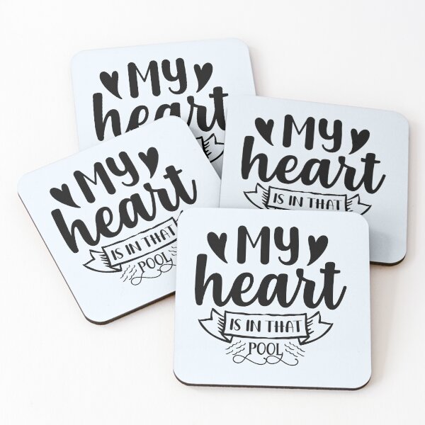 Item preview, My Heart Is In That Pool - Apparel & Home Decor designed and sold by Compass and a Camera.