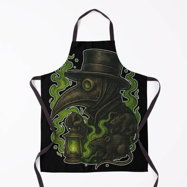 Item preview, Plague Doctor with Lantern & Rats | Neo-Traditional Tattoo Art designed and sold by uNORTHODOX72.