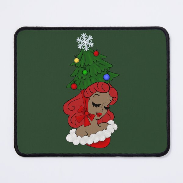 Item preview, Vintage Woman with Christmas Tree Hat designed and sold by AnnabethQuinn.