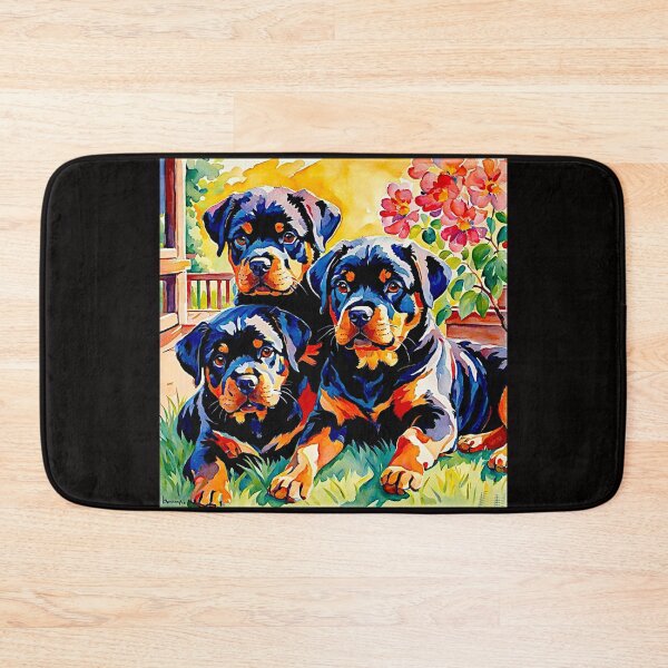 Item preview, Rottweiller on the porch with Puppies#7 designed and sold by Helios Be. Lavsh.