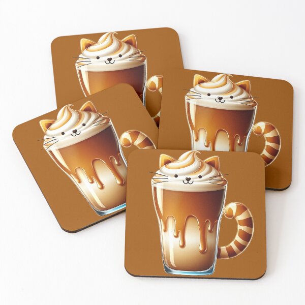 Item preview, Caramel Macchiato Cat designed and sold by MiLaKK.