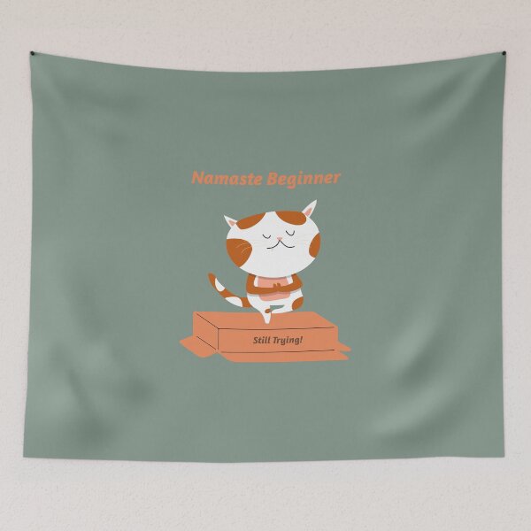Item preview, namaste beginner still trying beginner yoga. designed and sold by "Vibe & Style Merch".